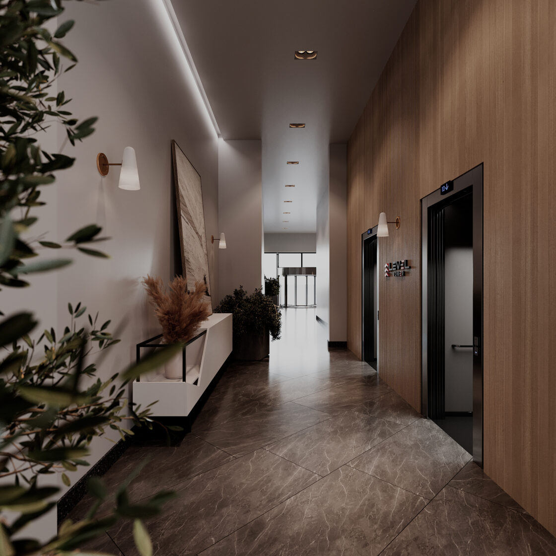 Lobby of Level Tower